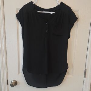New York & Company Women's Black Blouse Shirt Top Size Small